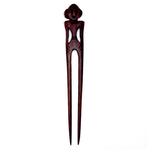 Nusantara Inc. - Wholesale Hair Pin - Ebony Carved Hairsticks - $22