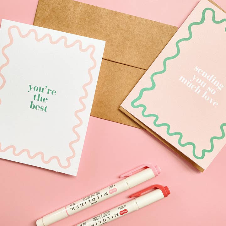 All My Love Stationery – wholesale Stationery/notecard set – Entire Squiggle Card Collection2