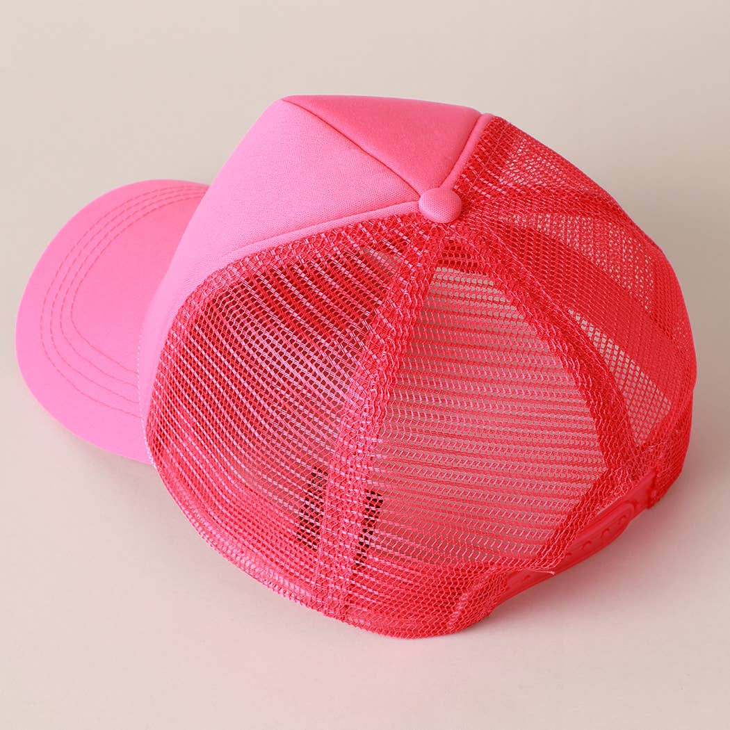 Fashion City – Engroshandel Trucker hat - Dame – Glitter SALTY trykt skum Trucker Hat2