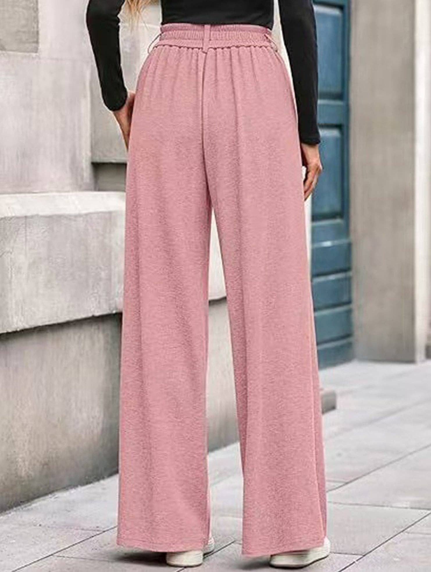 Lovenne - Wholesale Pants - Women's - Versatile solid color straight wide-leg pants7