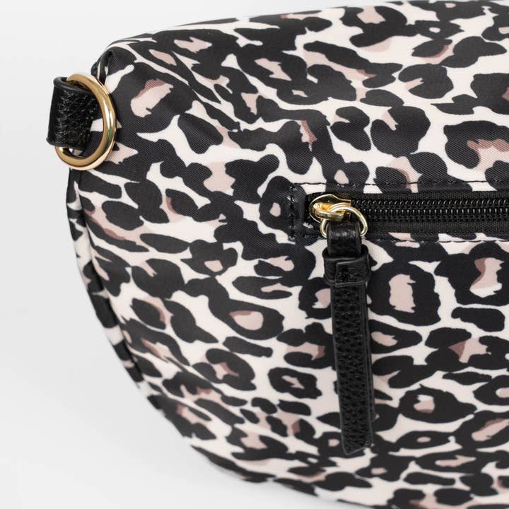 ÊTRE - Wholesale Belt Bag - Women's - Jovie Large Bum Bag - Cream Leopard Print, Nylon
