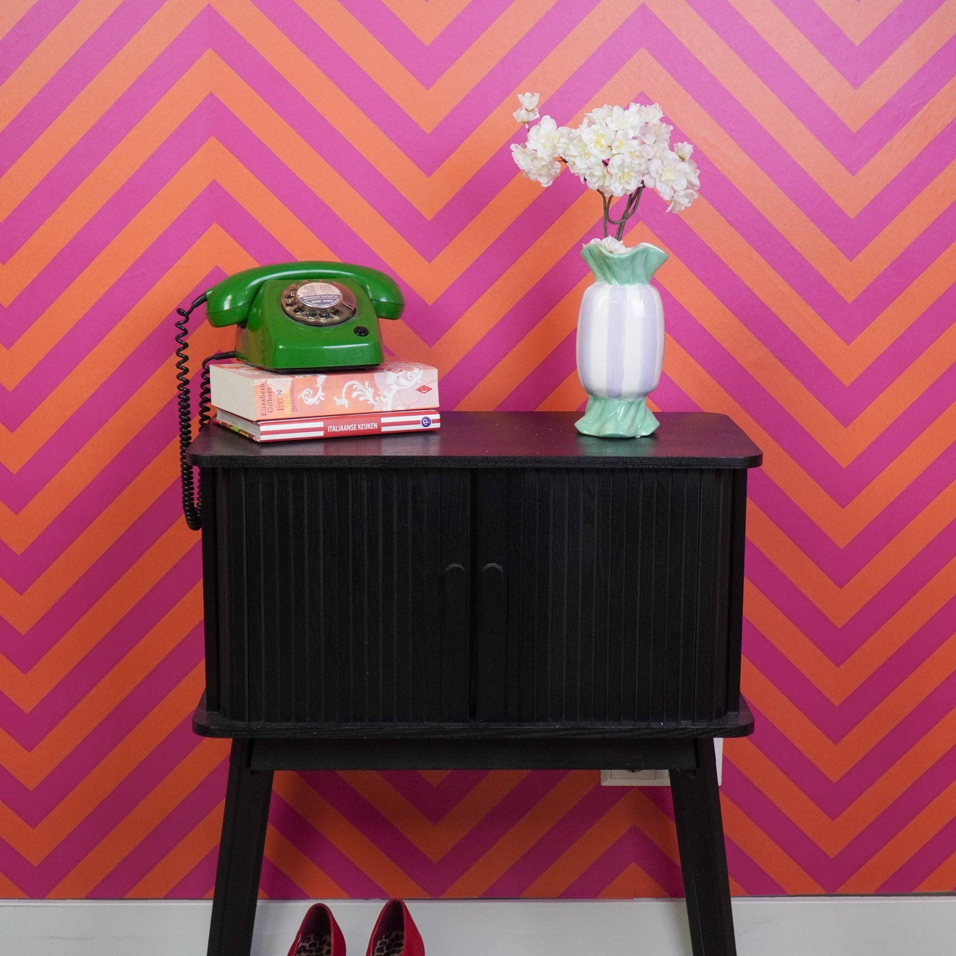 Housevitamin bv - Wholesale Vase - Vase -Flower Vase Toffee Candy  - Mint/Lilac - 9,5x9,5x21cm3