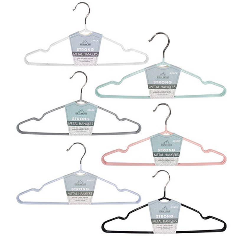 Deluxe Import Trading - Vendita all'ingrosso Appendiabiti - Confezione da 3 appendiabiti in metallo Ideal Home0