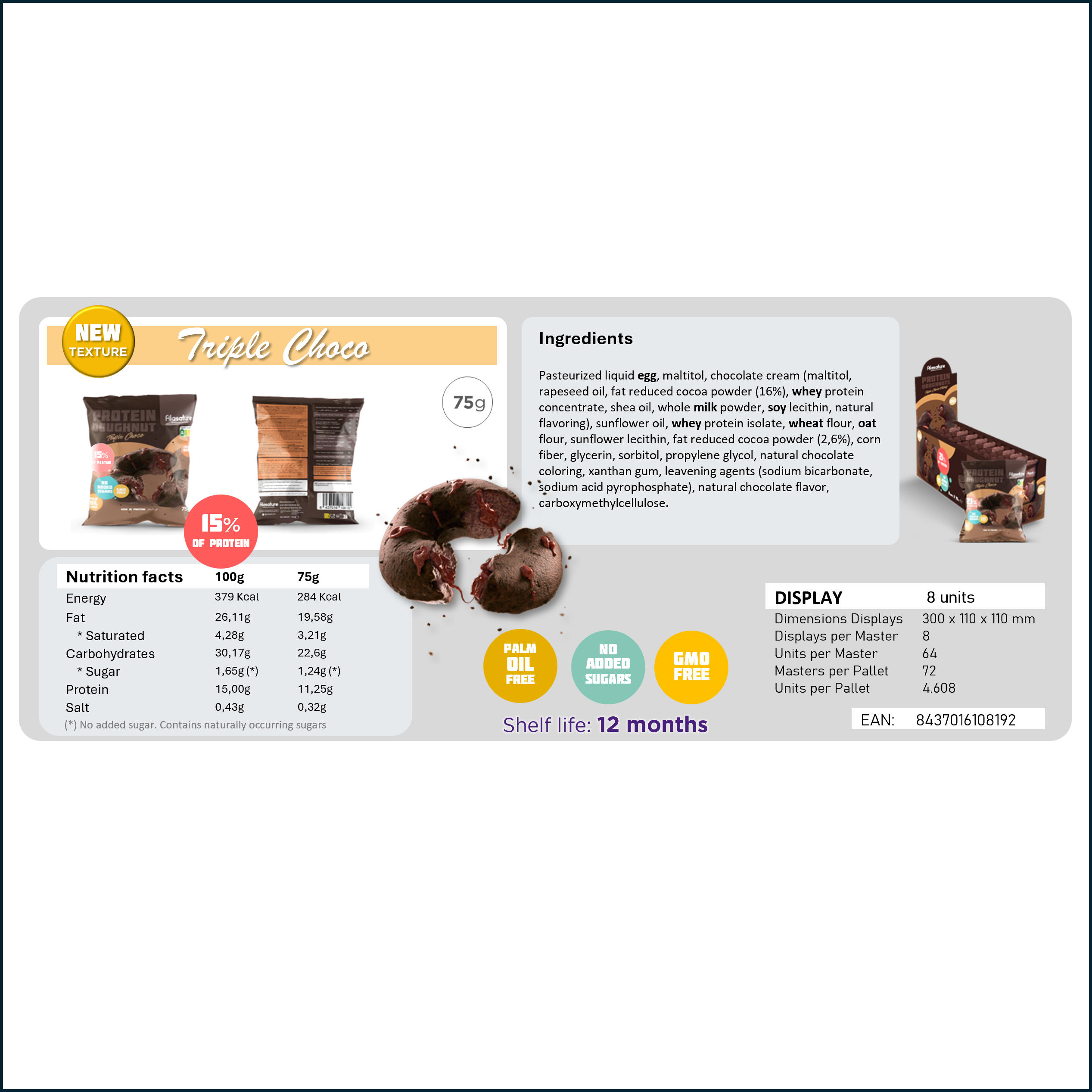 Alasature / Elmafood Iberica SL - Wholesale Cookie - Triple Choco Doughnut3