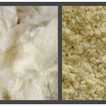 Rembourrage biologique de luxe en mélange de kapok/latex déchiqueté pour oreillers, coussins, lits pour animaux de compagnie, biodégradable pour la vente par Bean Products