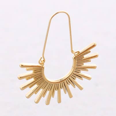 Half Sun Steel Earrings for wholesale by Sonata