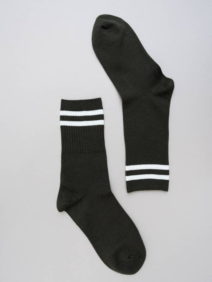 Leto Accessories - Wholesale Socks - Women's - Retro Stripe Wool Blend Socks