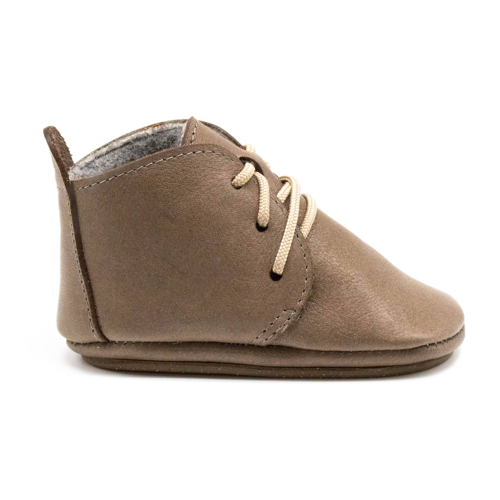 Barefoot shoes AMIGO lace-up beige (new cut) for wholesale on Faire1