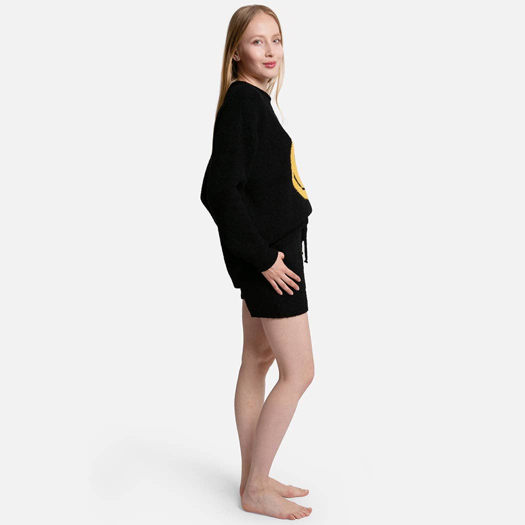 Fashion City – wholesale Sweatshirt – Women's – Happy Face Luxury Soft Lounge Pullover Sweater2