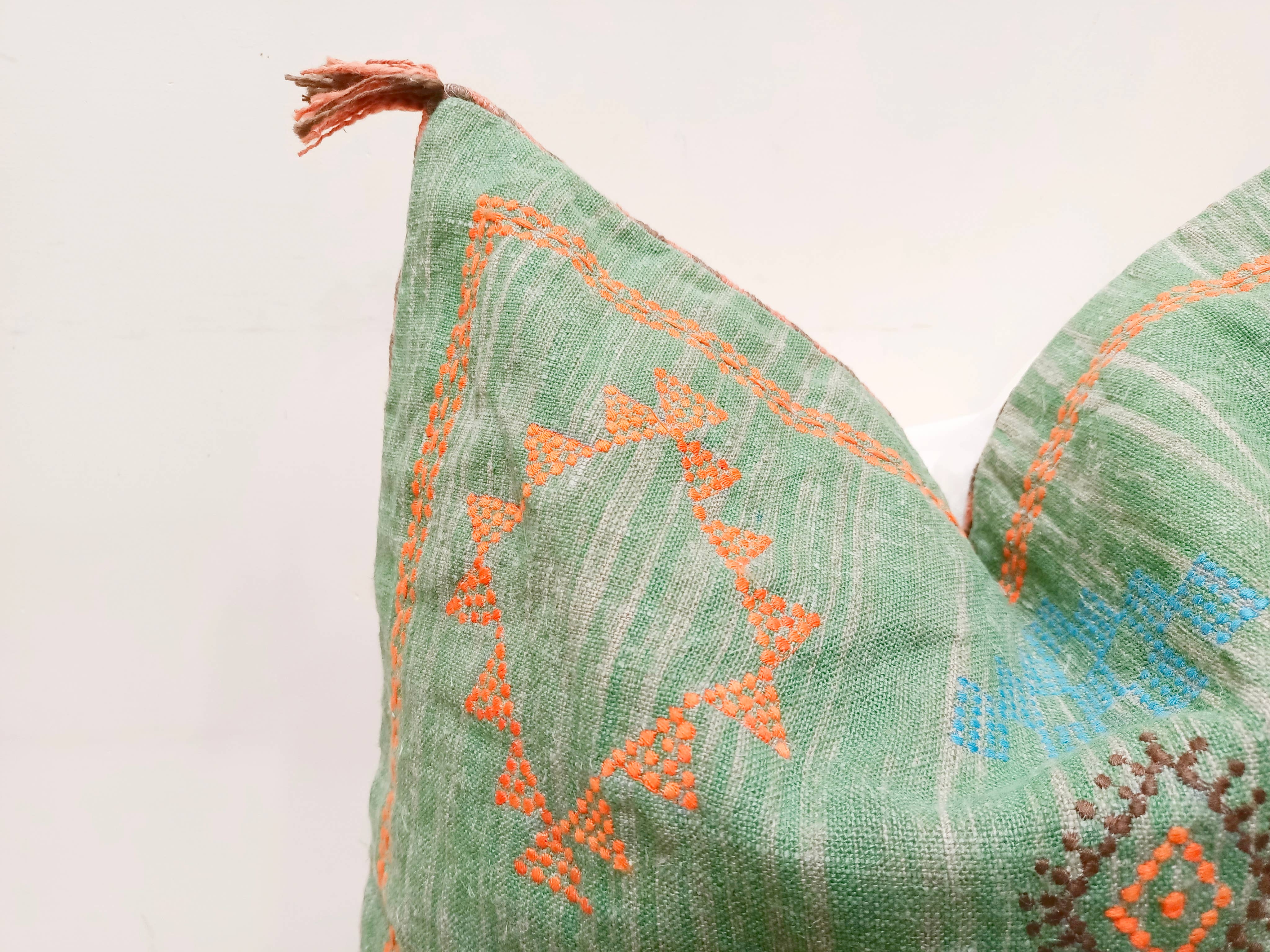 Urban Adorn - Wholesale Throw Pillow Cover - Green Cactus Silk Inspired Linen Square Cushion Cover6