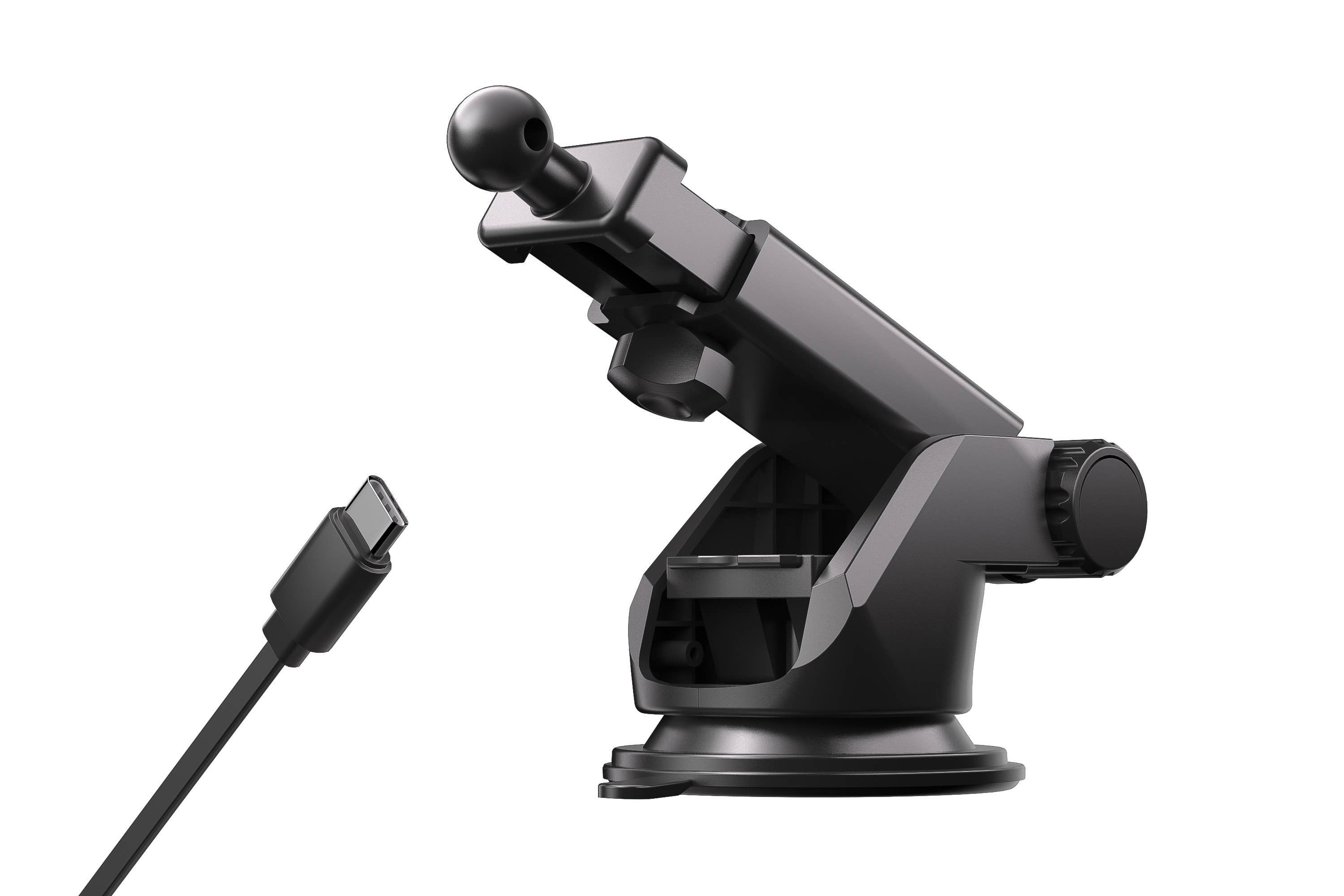 LAX Gadgets - Vente Chargeurs portables - Support de chargeur de voiture MagSafe 4-en-1 + câble USB-C rétractable2