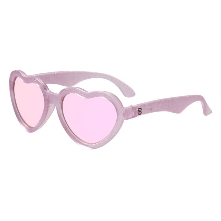 Babiators - Wholesale Sunglasses - Kids - Originals Hearts: Sparkle Squad | Lavender Mirrored Lenses