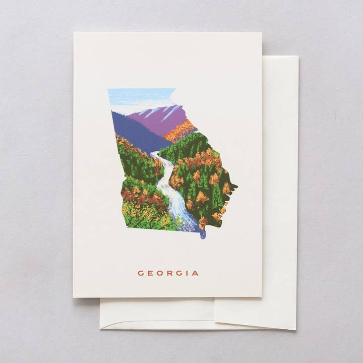 Georgia Tallulah Gorge Greeting Card for wholesale by 50 States of Beauty