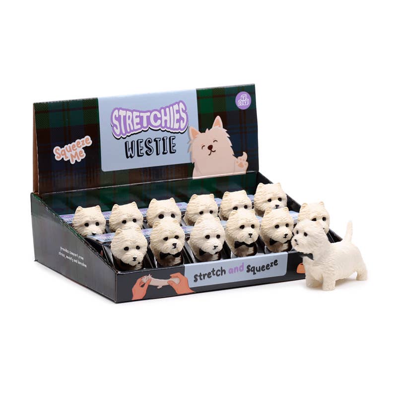 Puckator Ltd - Wholesale Stress Relief Ball/Dough - Stretchy West Highland Terrier Dog Toy0