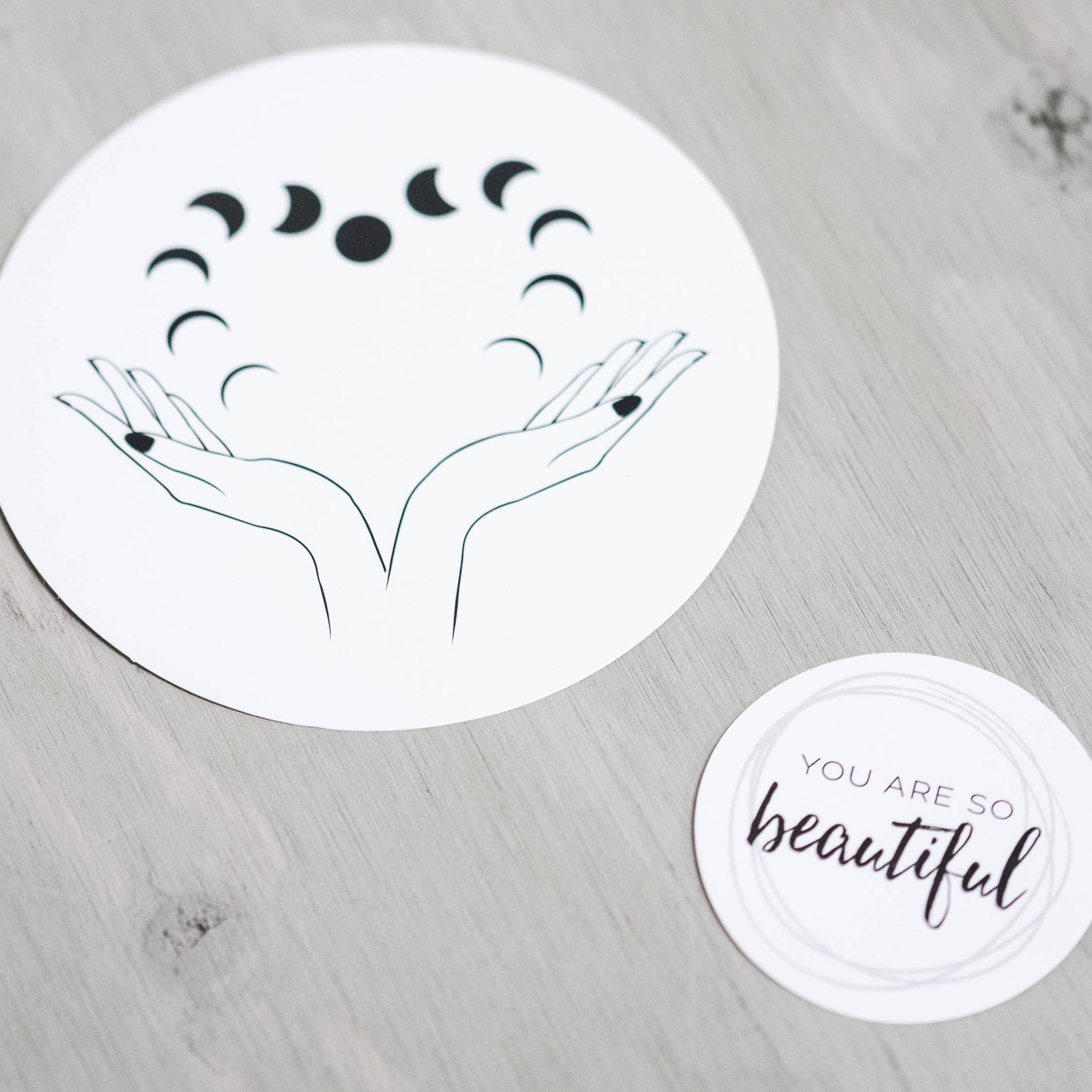 Taming the Tangle - Wholesale Sticker - Heart Moon sticker, moon phases sticker, new moon sticker7