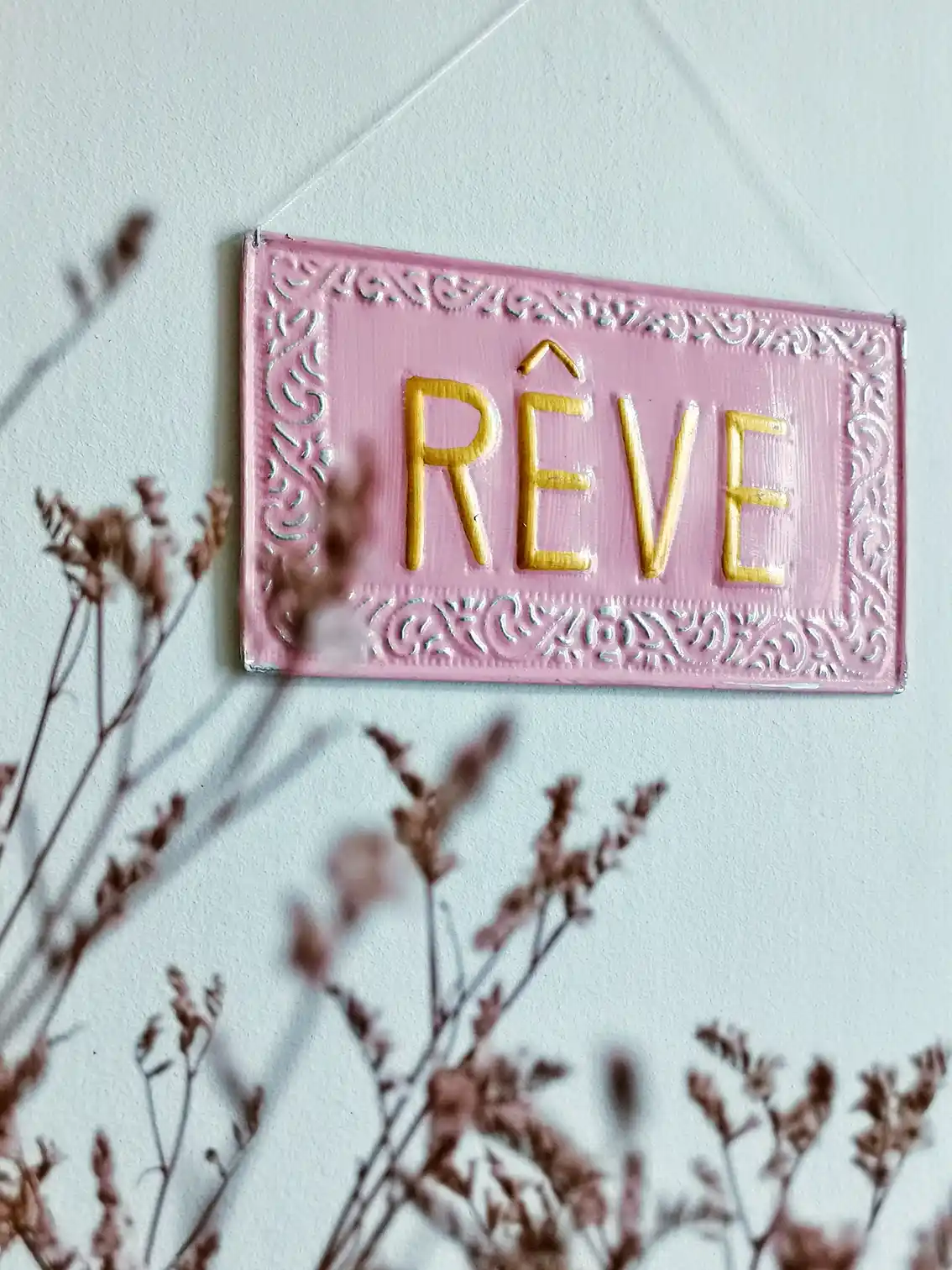 Nayda Diaries - Wholesale Wall Accent - DREAM metal decorative plate1