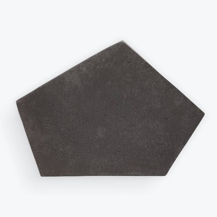 Black Clay Pentagonal Platter for wholesale by Masa Designs NYC