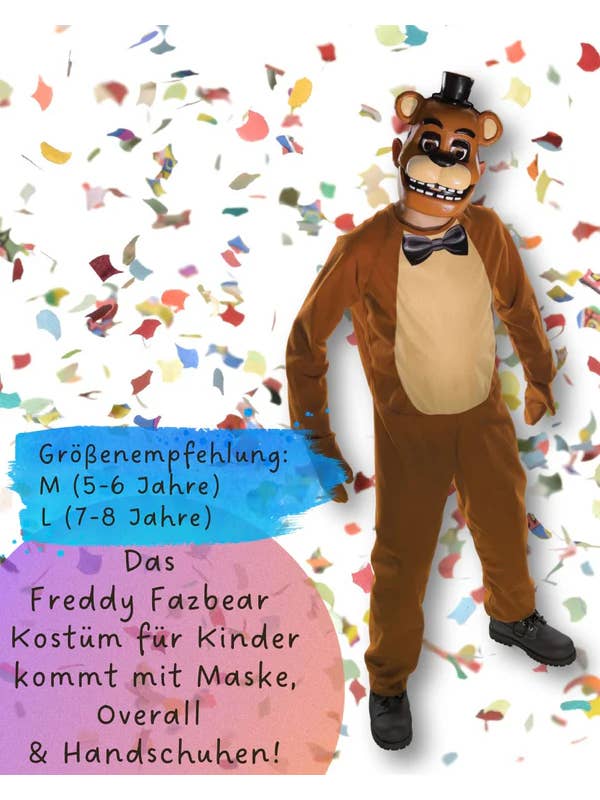Close Up GmbH - Wholesale Costume - Kids - 5 Nights at Freddy's Kids Costume Freddy Fazbear1