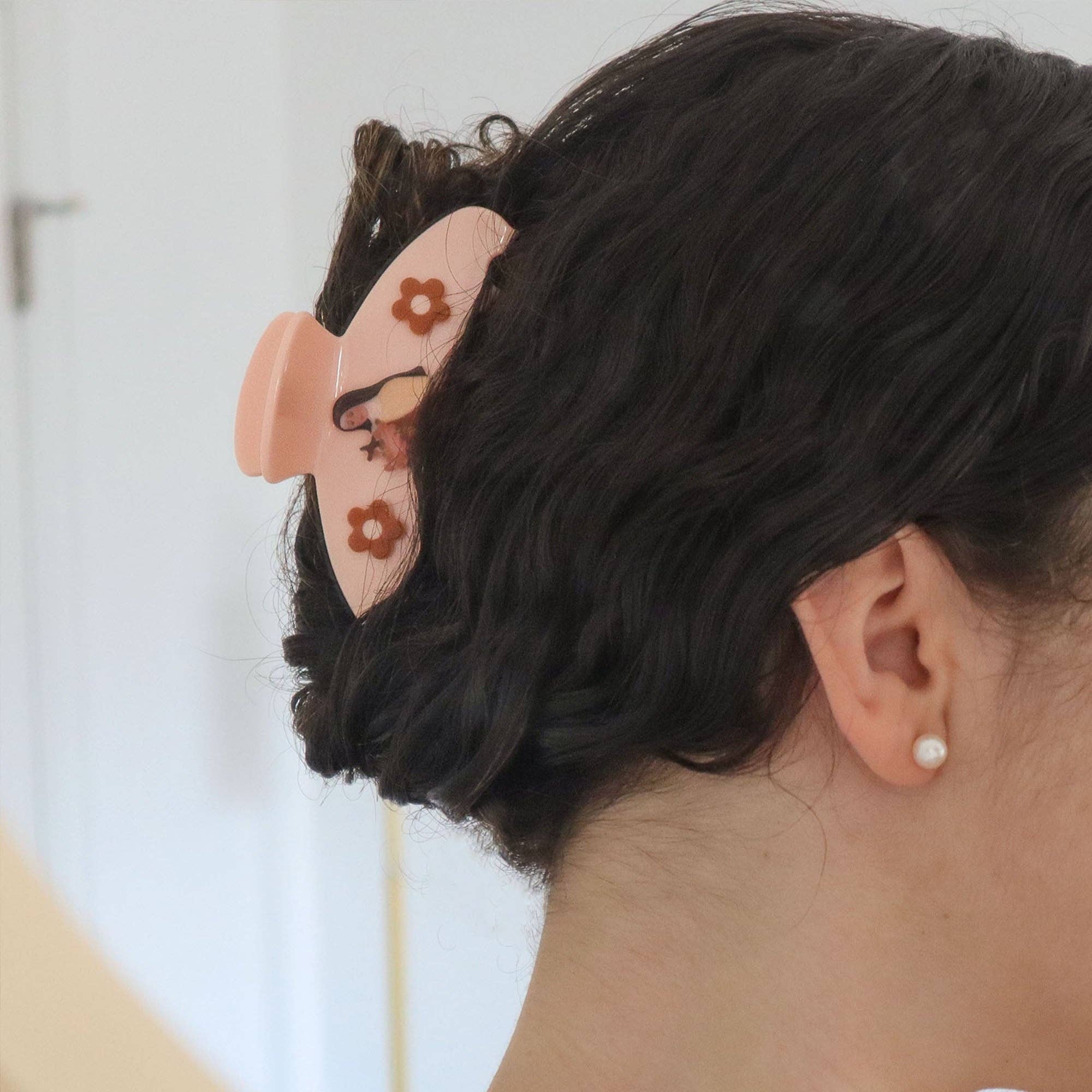 Peony&June Illustration - Vente Pince à cheveux – femme - Barrette de cheveux de Sainte Thérèse de Lisieux4