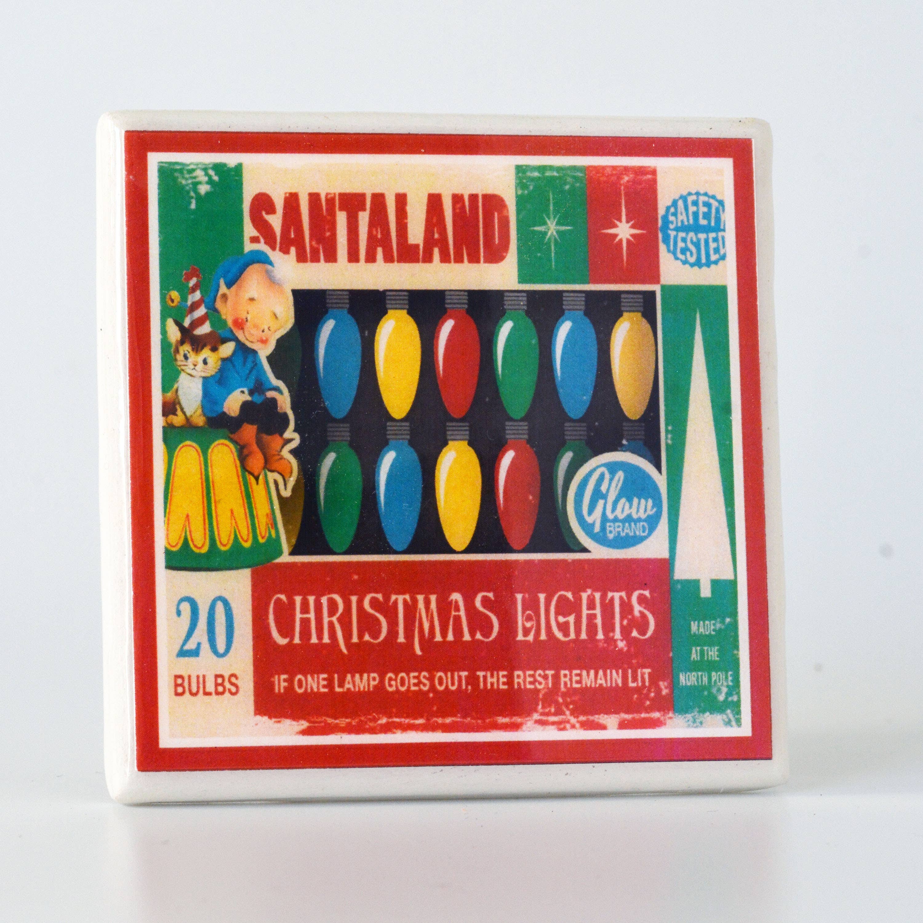 Cheltenham Road – Großhandel Untersetzer – Vintage Weihnachtsuntersetzer-Set mit Weihnachtslichtern5