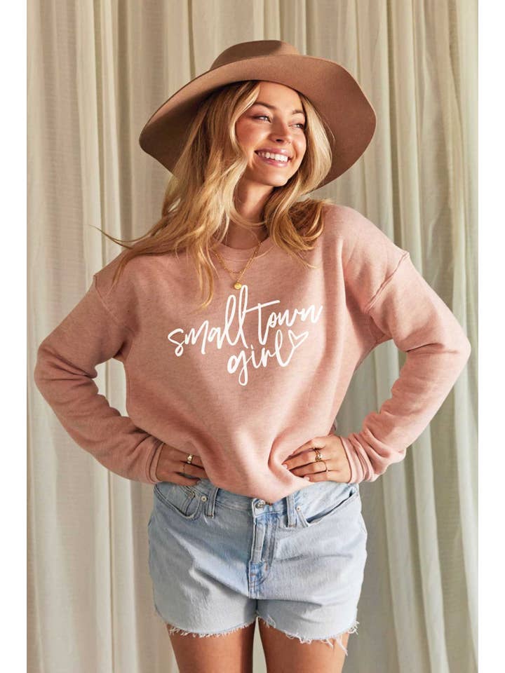 OAT COLLECTIVE - Vente Sweat-shirt à imprimés – femme - Chandail à motif SMALL TOWN GIRL6