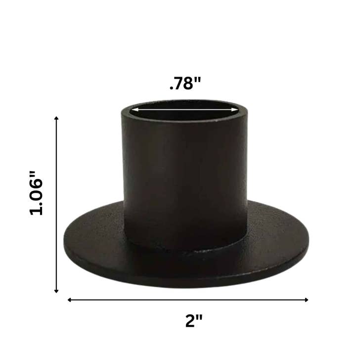 Down To Earth - Wholesale Candle holder - Black Taper Candle Holder.2