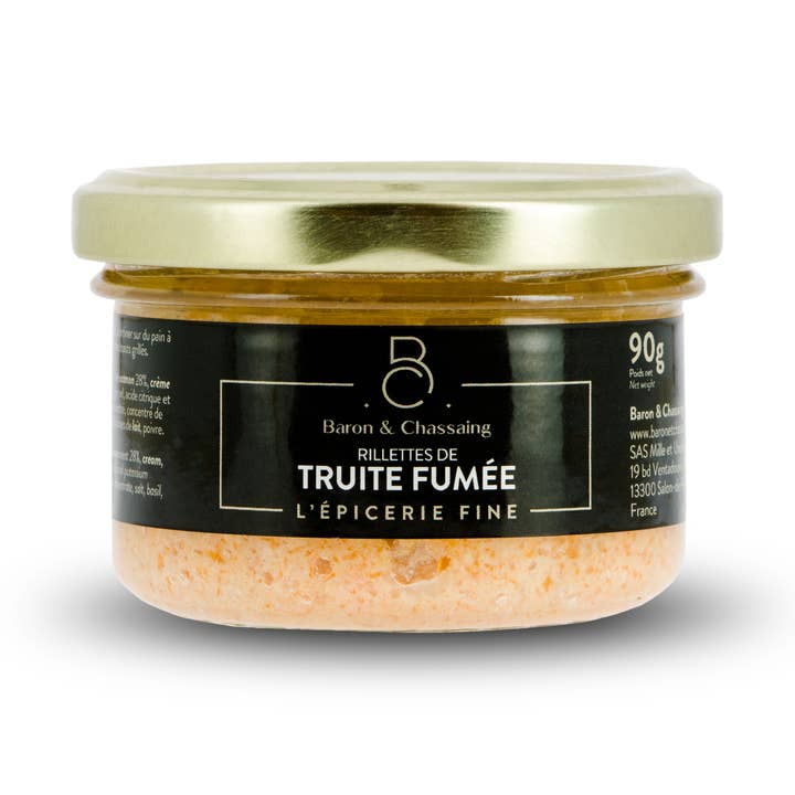 Smoked Trout Rillette - 90 g for wholesale by Baron & Chassaing
