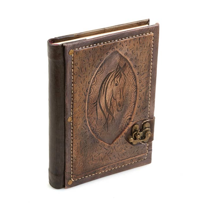 Dagboek van volnerf leer voor paarden, ongevoerd voor wholesale door ML Marcaleather