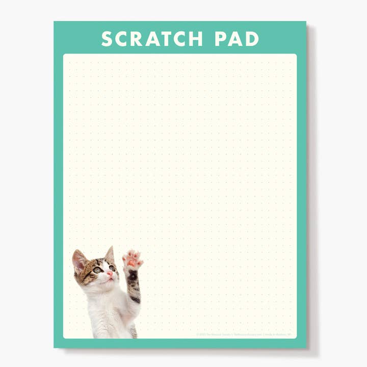 The Raccoon Society - Wholesale Notepad - Kitten Scratch Pads1