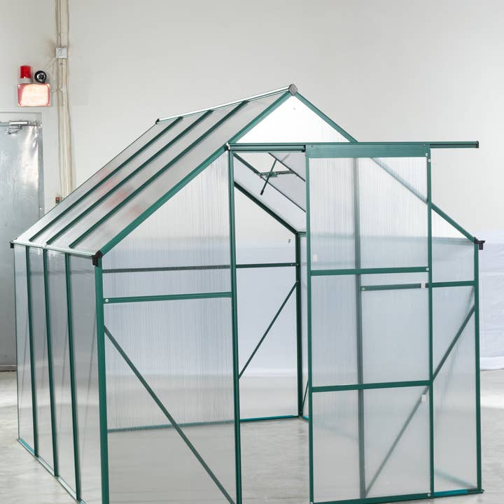 39F Inc. - Wholesale Outdoor Ornament/Decor - Walk-In Green-6 x 8 FT Outdoor Patio Greenhouse Sliding Door10