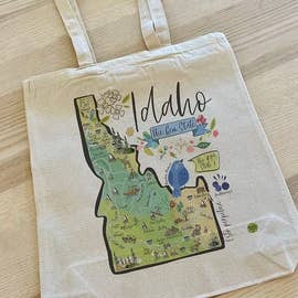 Idaho bomullsduk tygväska för wholesale av Gooseberry Designs
