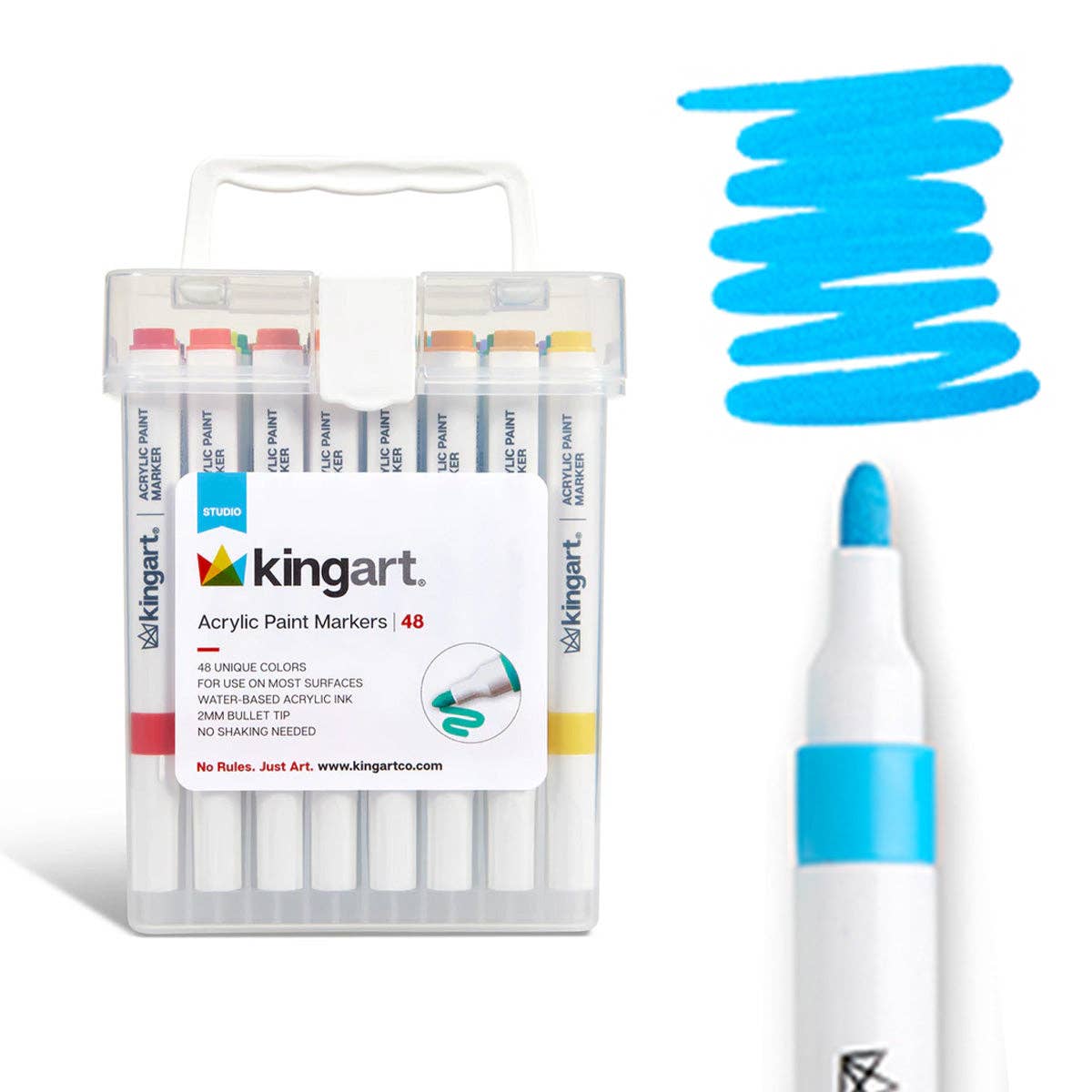 KINGART – Großhandel Marker – Acrylfarbmarkierer - 48 Farben0