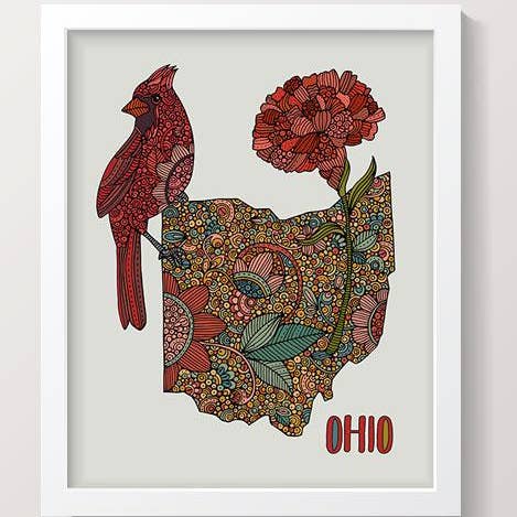 Ohio State Map for wholesale by Valentina Harper