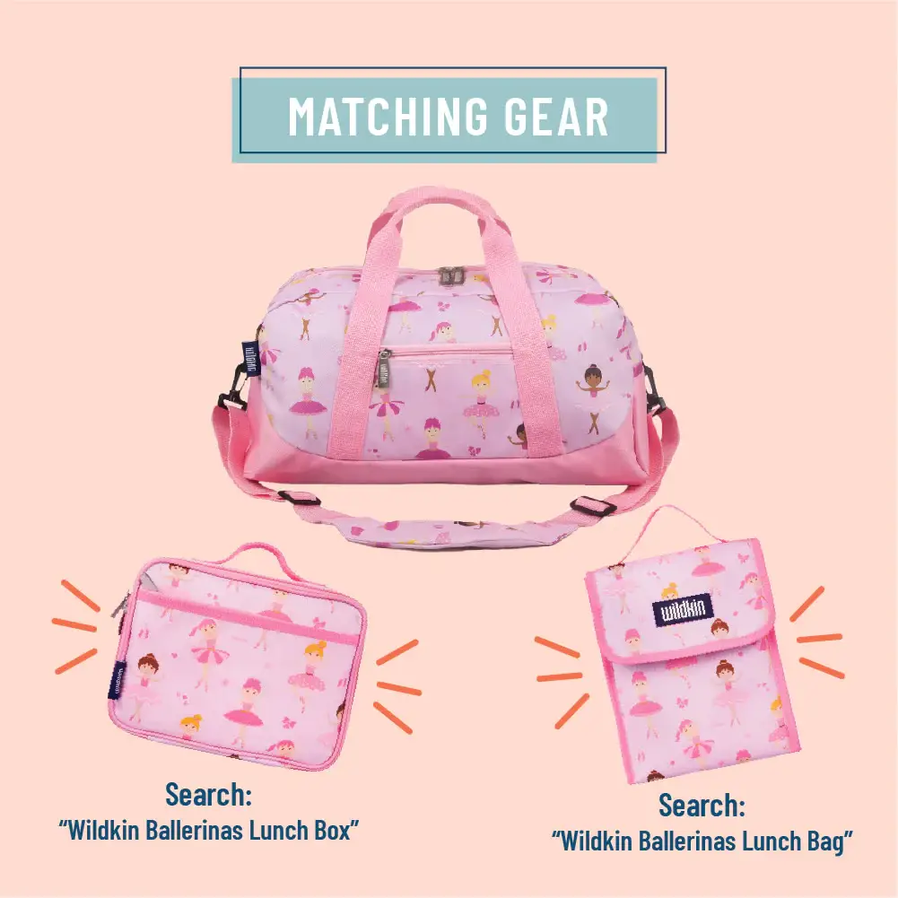 Wildkin – wholesale Weekender bag – Kids – Ballerina Overnighter Duffel Bag1