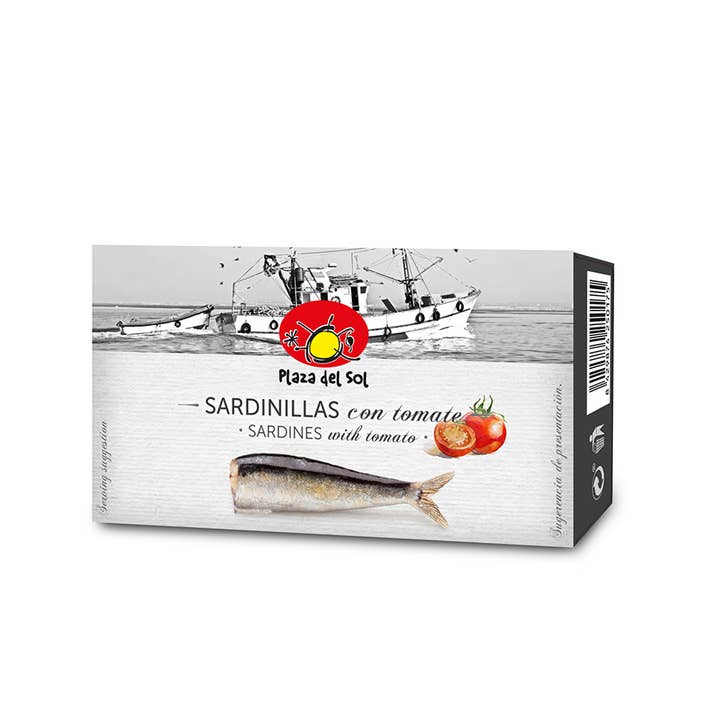 Small Sardines with Tomato 88g for wholesale by Plaza del sol