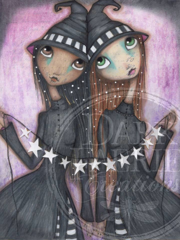 Hang the Stars - Impression signée 8x10 pour la vente par Dark Faerie Creations