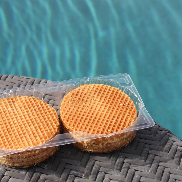 Finger Licking Dutch Stroopwafel Cookies - Wholesale Cookie - Dutch Caramel Stroopwafels Cookies, 8-Count Tray (QTY:12)6