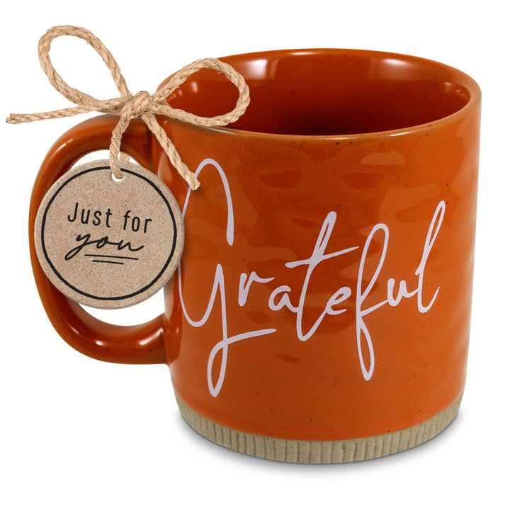 Cottage Garden - Wholesale Coffee Mug - LCP Mug Powerful Words Grateful Rust 16 Oz.