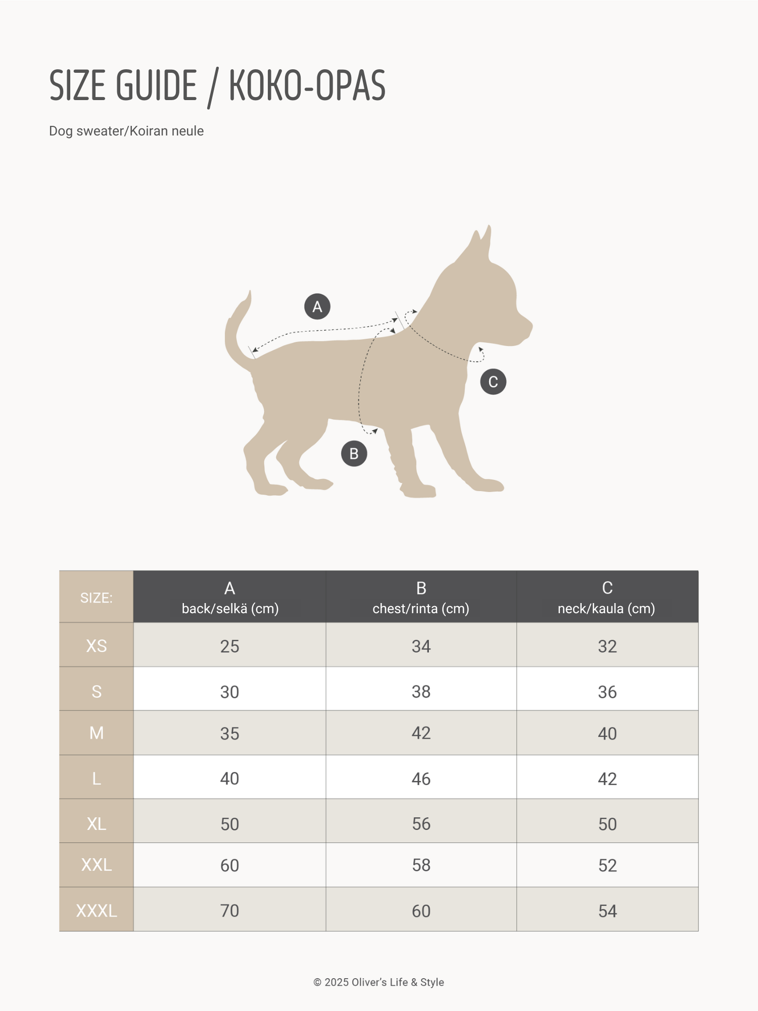 Oliver's Life & Style - Wholesale Pet Sweater - Dog - Dog sweater, plain knit, beige7