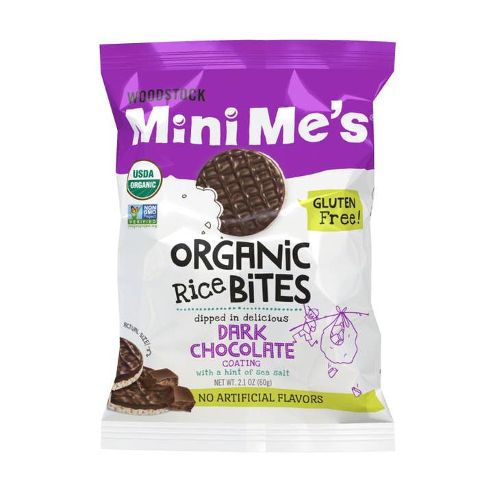 Woodstock Organic Sea Salt Dark Chocolate Rice Bites for wholesale by Everyday Supply Co