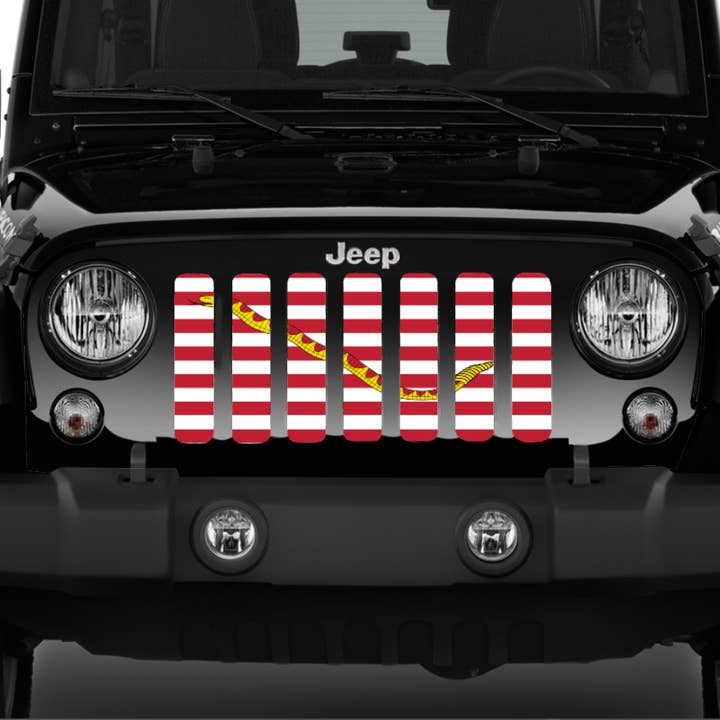 Dirty Acres - Wholesale Sign - Navy Jack Flag - Jeep Grille Insert2