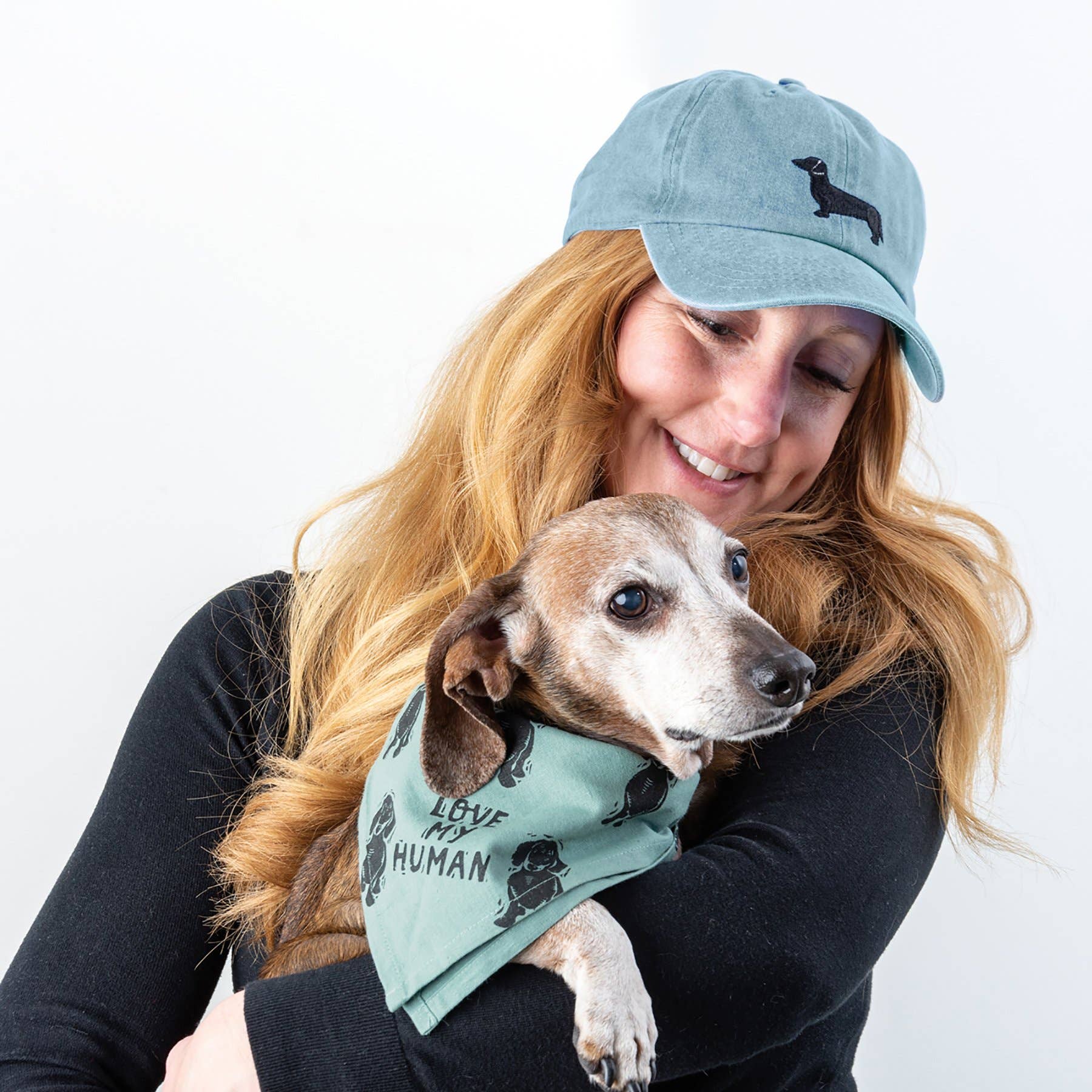 Primitives by Kathy - Wholesale Pet Bandana - Dog - Dachshund/Love My Human Small Pet Bandana7