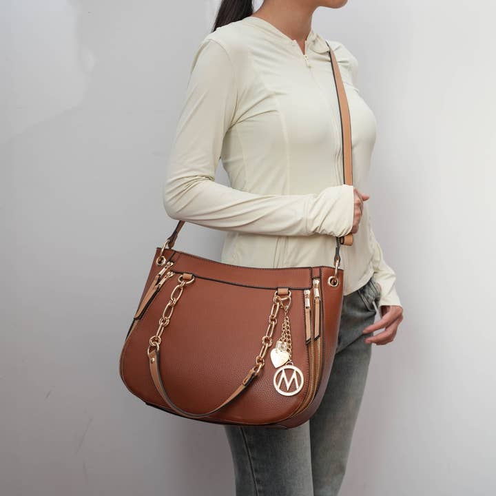 MKF Collection - Wholesale Shoulder Bag - Women's - MKF Lina Shoulder Handbag with Wristlet Wallet Women Purse