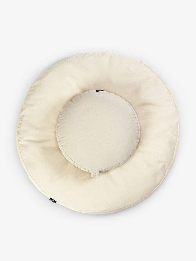 Yoga Studio Store - Vente Accessoire de yoga - Kit coussin de méditation rond Zabuton et Zafu biologique Yoga Studio EU2