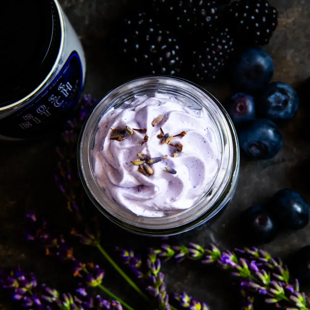 Badgerface Beauty Supply - Wholesale Body Scrub/Exfoliant - Blueberry Lavender Natural Foaming Sugar Scrub2