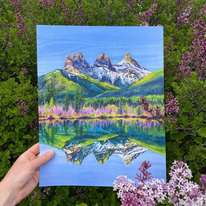 Drie Zusters Reflecties 11x14" Afdruk - Artikel voor wholesale door Emily Beaudoin Art