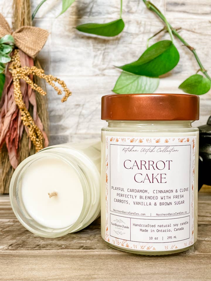 Carrot Cake Hidden Crystal Reveal Soy Candle for wholesale by Northern Oasis Candles