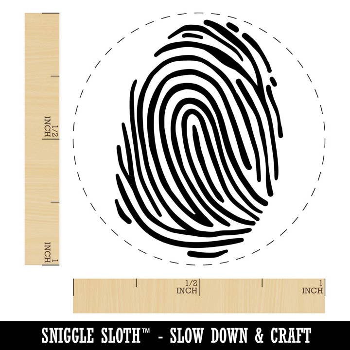 Sniggle Sloth - Wholesale Rubber/Decorative Stamp - Thumb Print Thumbprint Rubber Stamp for Stamping Crafting Planners2
