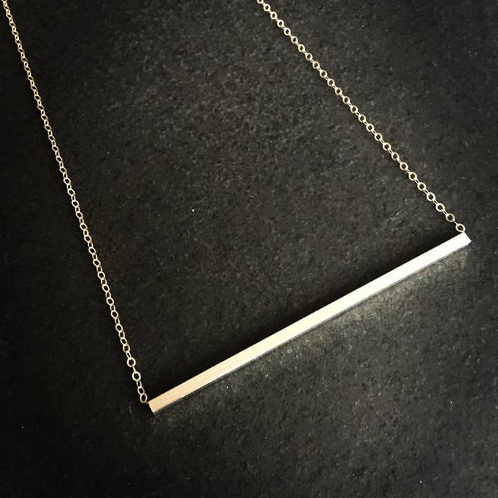 Collier cylindrique carré pour la vente par Allison Mooney Design