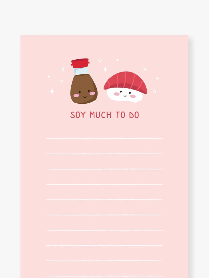 Soja mycket att göra Sushi Anteckningar för wholesale av Tickle Me Lavender